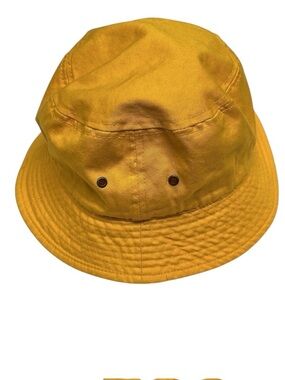 Newhatten Yellow Bucket Hat 100 % Cotton Unisex Summer Beach Hat Size S